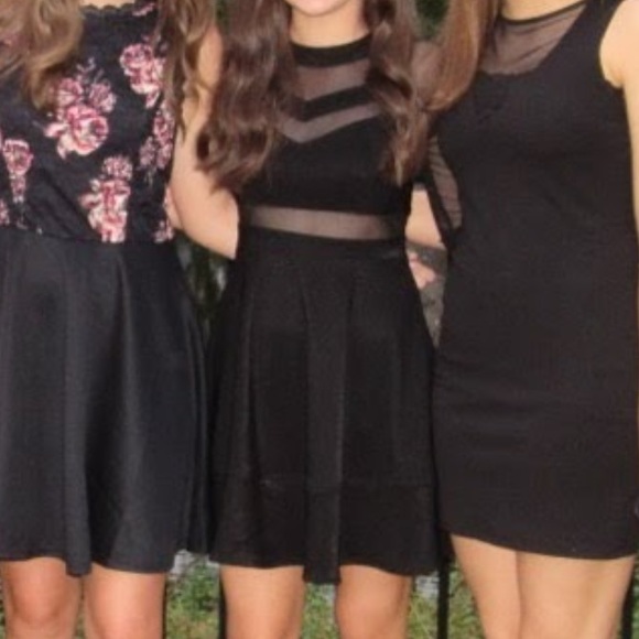 Black Mesh Dress - Picture 5 of 6